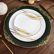 6 pcs 13" Round with Embossed Rim Charger Plates