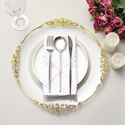 6 pcs 13" Round with Embossed Rim Charger Plates