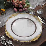 6 pcs 13" Round with Embossed Rim Charger Plates