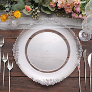 6 pcs 13" Round with Embossed Rim Charger Plates