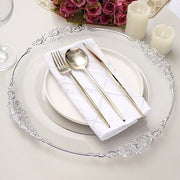 6 pcs 13" Round with Embossed Rim Charger Plates