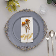 6 pcs 13" Round with Embossed Rim Charger Plates