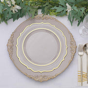 6 pcs 13" Round with Embossed Rim Charger Plates