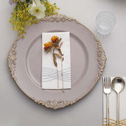 6 pcs 13" Round with Embossed Rim Charger Plates