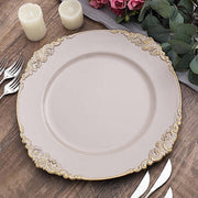 6 pcs 13" Round with Embossed Rim Charger Plates