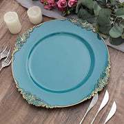 6 pcs 13" Round with Embossed Rim Charger Plates