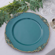 6 pcs 13" Round with Embossed Rim Charger Plates