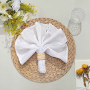 6 pcs 13" Round Woven Rattan Design Charger Plates - Natural DSP_CHRG_R0005_NAT