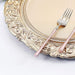 6 pcs 14" Round Baroque Metallic Charger Plates