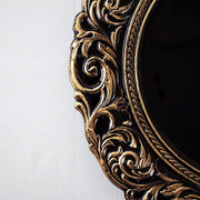 6 pcs 14" Round Baroque Metallic Charger Plates