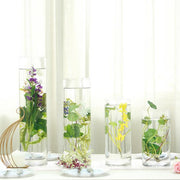 6 pcs 14" tall Cylinder Glass Wedding Centerpieces Vases - Clear VASE_A3_14