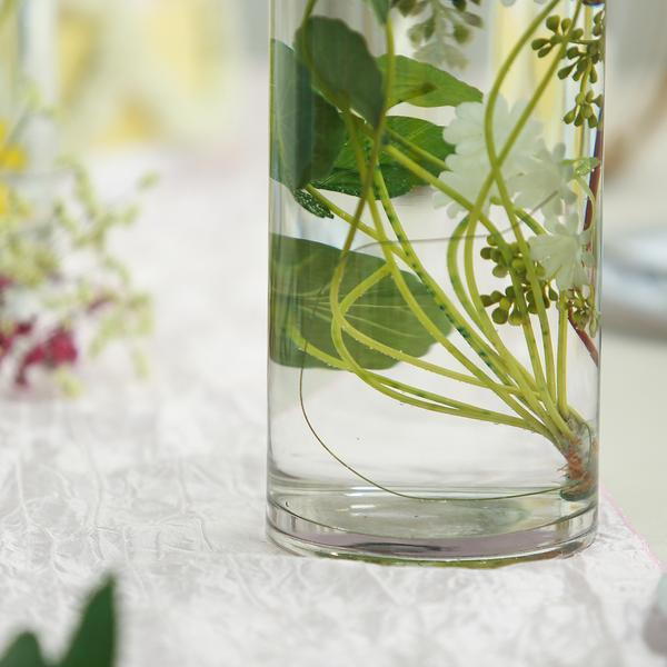 6 pcs 14" tall Cylinder Glass Wedding Centerpieces Vases - Clear VASE_A3_14