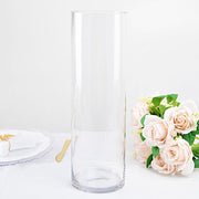 6 pcs 14" tall Cylinder Glass Wedding Centerpieces Vases - Clear VASE_A3_14