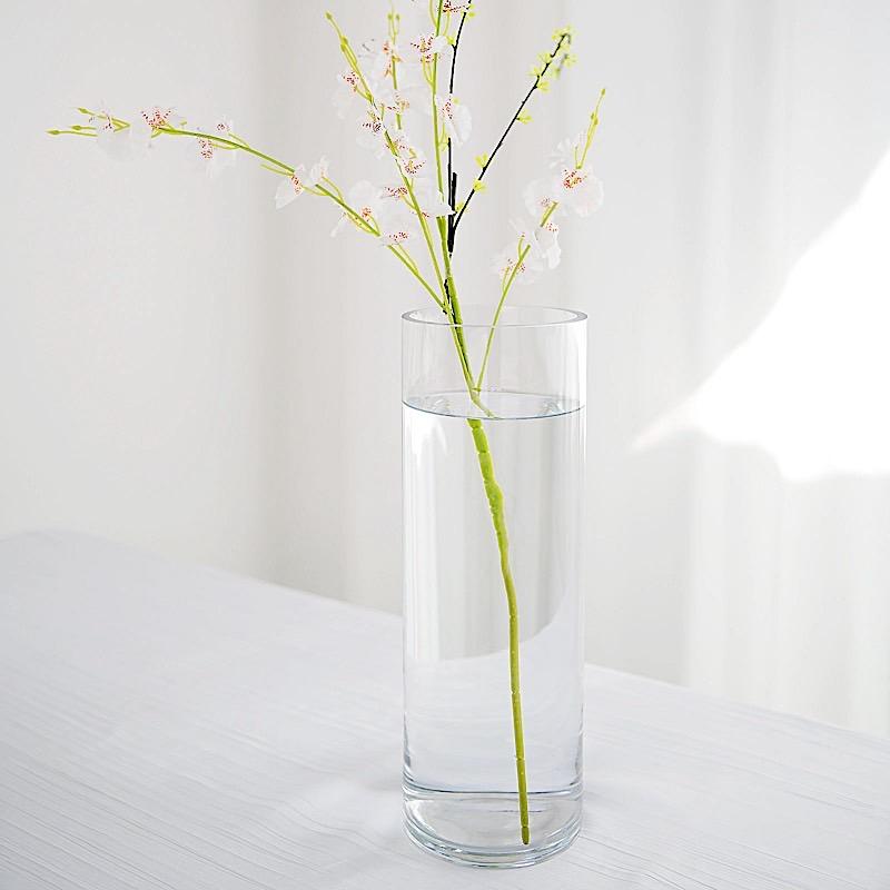 6 pcs 14" tall Cylinder Glass Wedding Centerpieces Vases - Clear VASE_A3_14