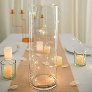 6 pcs 14" tall Cylinder Glass Wedding Centerpieces Vases - Clear VASE_A3_14