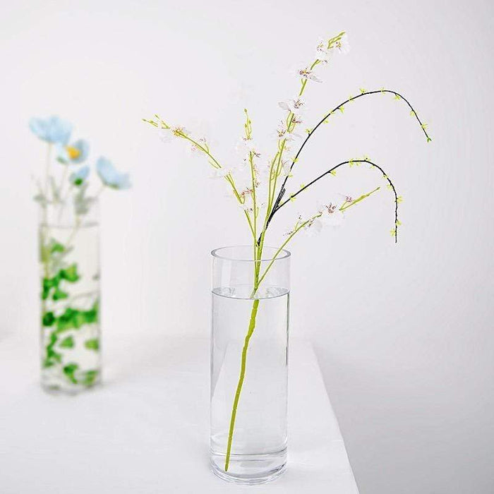 6 pcs 14" tall Cylinder Glass Wedding Centerpieces Vases - Clear VASE_A3_14