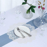 6 pcs 15" wide Flower Lace Doily Round Vinyl Placemats