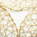 6 pcs 15" wide Round Metallic String Placemats