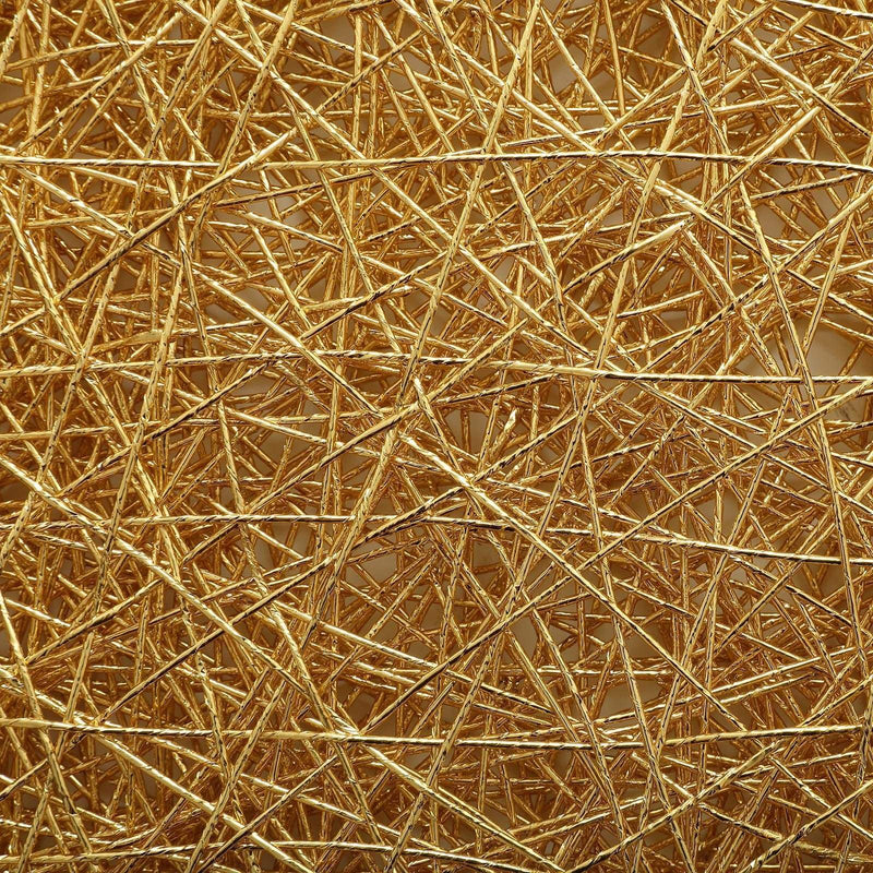 6 pcs 15" wide Round Metallic String Placemats