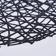 6 pcs 15" wide Round Vinyl String Placemats