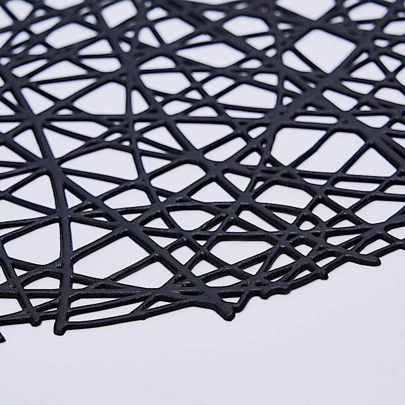 6 pcs 15" wide Round Vinyl String Placemats