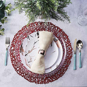 6 pcs 15" wide Round Vinyl String Placemats