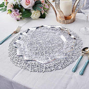6 pcs 15" wide Round Vinyl String Placemats