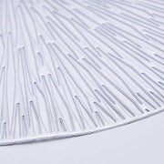 6 pcs 15" wide Spike Round Vinyl Placemats