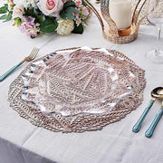 6 pcs 15" wide Wheat Round Vinyl Placemats