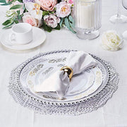 6 pcs 15" wide Wheat Round Vinyl Placemats