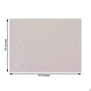 6 pcs 16" Rectangle Glittered Faux Leather Placemats