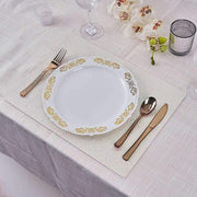 6 pcs 16" Rectangle Glittered Faux Leather Placemats