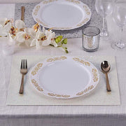 6 pcs 16" Rectangle Glittered Faux Leather Placemats