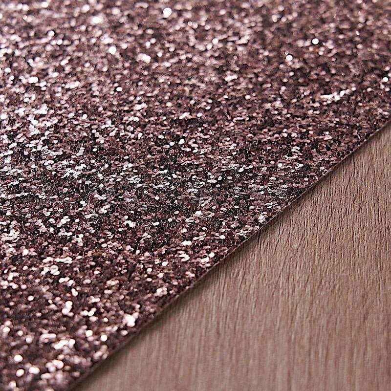 6 pcs 16" Rectangle Glittered Faux Leather Placemats