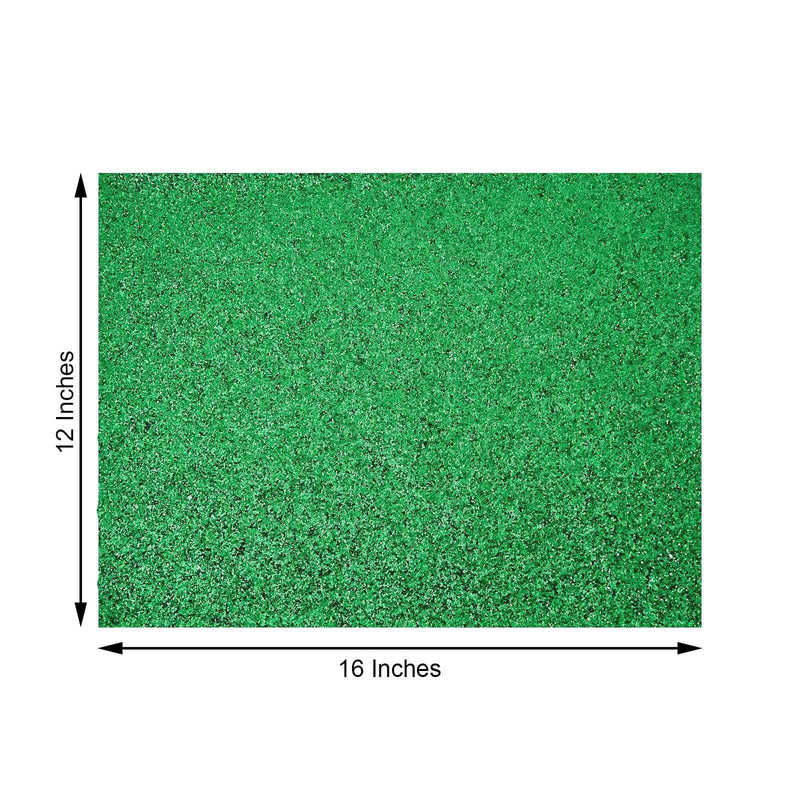 6 pcs 16" Rectangle Glittered Faux Leather Placemats