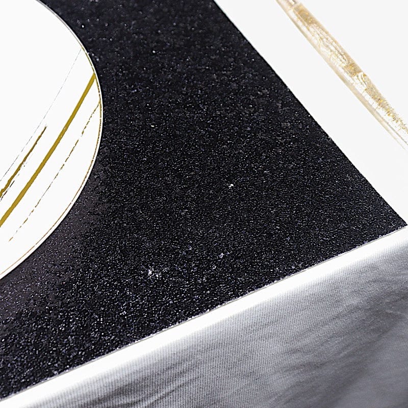 6 pcs 16" Rectangle Glittered Faux Leather Placemats