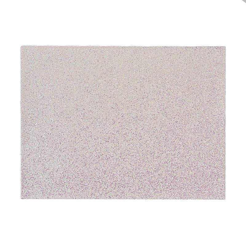 6 pcs 16" Rectangle Glittered Faux Leather Placemats PLMAT_GLIT02_REC_ABW