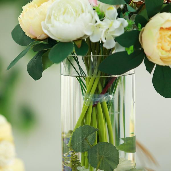 6 pcs 16" tall Cylinder Glass Wedding Centerpieces Vases - Clear VASE_A3_16