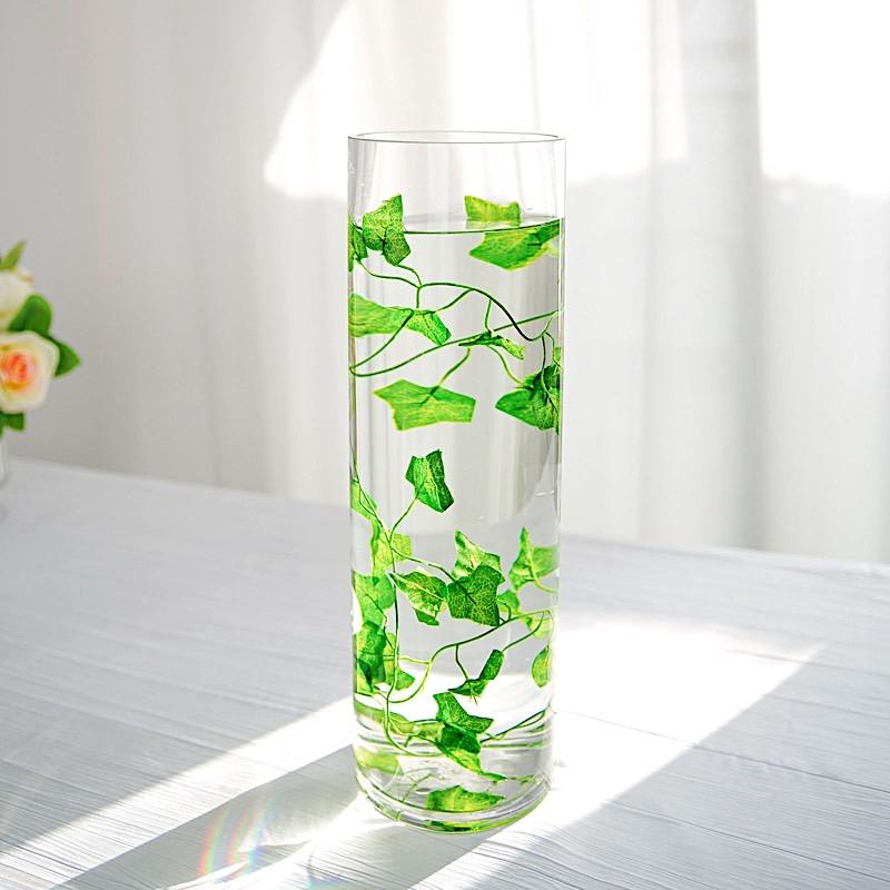 6 pcs 16" tall Cylinder Glass Wedding Centerpieces Vases - Clear VASE_A3_16