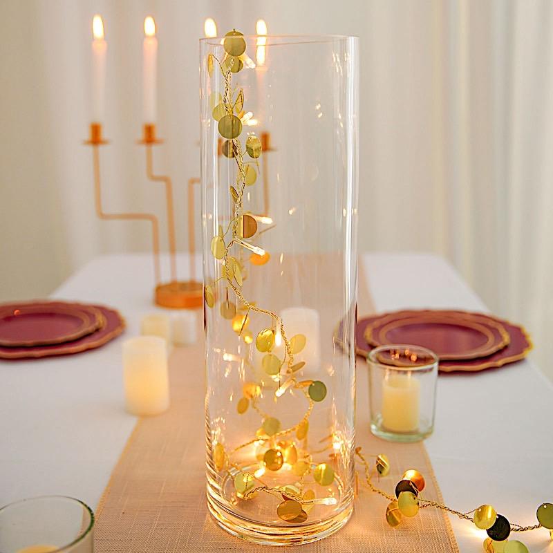 6 pcs 16" tall Cylinder Glass Wedding Centerpieces Vases - Clear VASE_A3_16