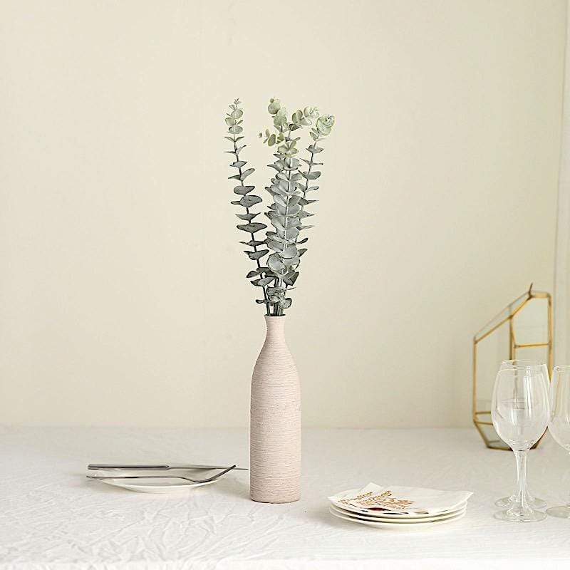 6 pcs 17" Artificial Eucalyptus Bushes Faux Greenery Spray - Frosted Green ARTI_GRN_11_01