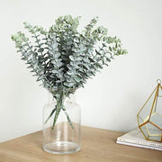 6 pcs 17" Artificial Eucalyptus Bushes Faux Greenery Spray - Frosted Green ARTI_GRN_11_01