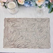 6 pcs 18" Wheat Maze Rectangle Vinyl Placemats