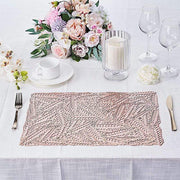 6 pcs 18" Wheat Maze Rectangle Vinyl Placemats