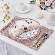 6 pcs 18" Wheat Maze Rectangle Vinyl Placemats