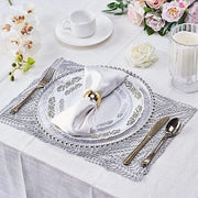 6 pcs 18" Wheat Maze Rectangle Vinyl Placemats