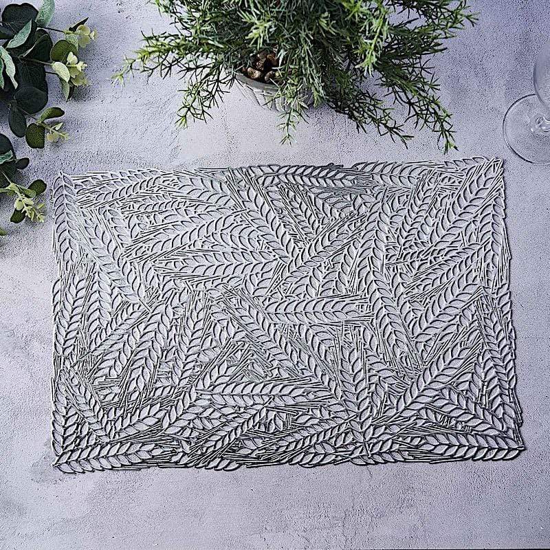 6 pcs 18" Wheat Maze Rectangle Vinyl Placemats