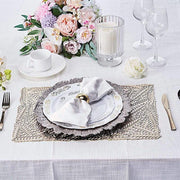 6 pcs 18" Wheat Maze Rectangle Vinyl Placemats