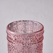 6 pcs 2.5" Mercury Glass Votive Candle Holders with Primrose Design