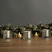 6 pcs 2.5" Round Studded Mercury Glass Votive Candle Holders